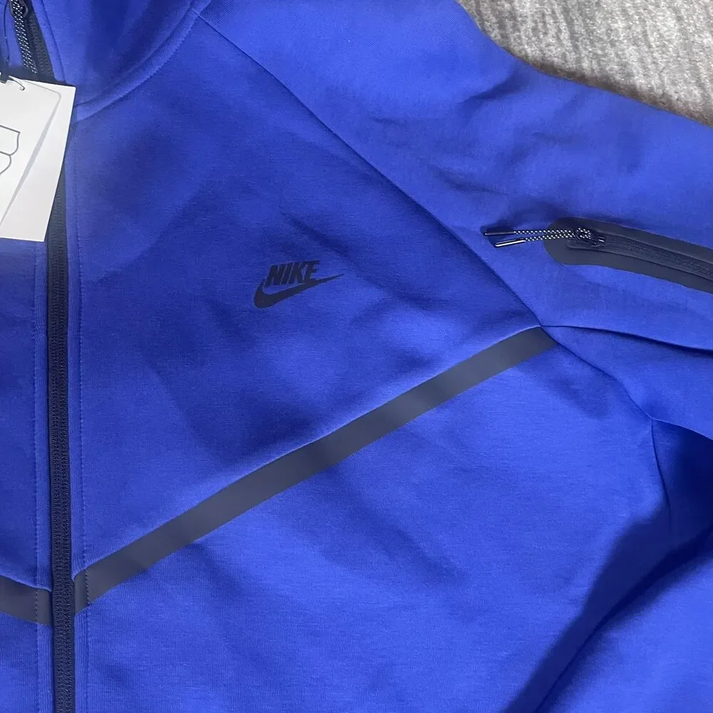 Nike Tech Fleece Hoodie Jacket Mens 3XL Blue Full Zip Windrunner HV0949-539
